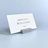 "Marble Pattern Rectangle Place Card Holder, Set of 25" - Place Card Holders in multicolor by Corduroy Effect