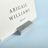 "Marble Pattern Rectangle Place Card Holder, Set of 25" - Place Card Holders in multicolor by Corduroy Effect