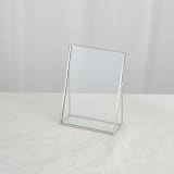 "Silver Glass Vertical 5x7" Card Holder" - Place Card Holders in silver by Lea Li