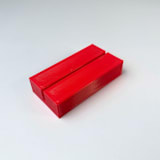 "Red Rectangle Table Number Holder, Set of 5" - Place Card Holders in red by Corduroy Effect