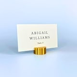 "Gold Color Circle Place Card Holder, Set of 25" - Place Card Holders in gold by Corduroy Effect