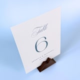 "Brown Mountain Table Number Holder, Set of 5" - Place Card Holders in brown by Corduroy Effect