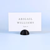 "Black Dome Place Card Holders, Set of 25" - Place Card Holders in black by Corduroy Effect