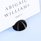 "Black Dome Place Card Holders, Set of 25" - Place Card Holders in black by Corduroy Effect