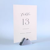 "Silver Color Mountain Table Number Holder, Set of 5" - Place Card Holders in silver by Corduroy Effect