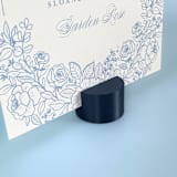"Navy Blue Circle Table Number Holder, Set of 5" - Place Card Holders in blue by Corduroy Effect