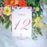 "Rose Gold Wire Spiral Table Number Card Holder, Set of 5" - Place Card Holders in black by JV Country Creations