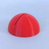 "Red Dome Table Number Holders, Set of 5" - Place Card Holders in red by Corduroy Effect