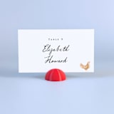 "Red Dome Place Card Holders, Set of 25" - Place Card Holders in red by Corduroy Effect