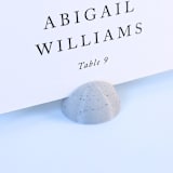 "Marble Pattern Dome Place Card Holders, Set of 25" - Place Card Holders in gray by Corduroy Effect