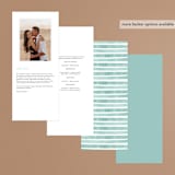 "Tidal Stripe" - Wedding Programs in Sky by Katharine Watson - Back of Card Options