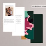 "Miami" - Wedding Programs in Bird of Paradise by Ashley DeMeyere - Back of Card Options