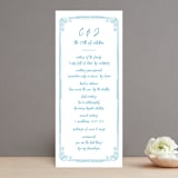 "darby" - Wedding Programs in Azure by Kelly Watkins - Front