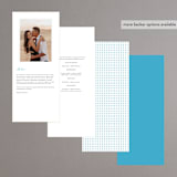 "darby" - Wedding Programs in Azure by Kelly Watkins - Back of Card Options