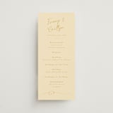 "Ink scribble" - Wedding Programs in Honey by Adelyn T. - Front