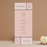 "Modern Squares" - Wedding Programs in Flamingo by FRANI - Front