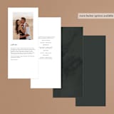 "Modern Squares" - Wedding Programs in Flamingo by FRANI - Back of Card Options