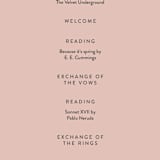 "Modern Squares" - Wedding Programs in Flamingo by FRANI - Detail