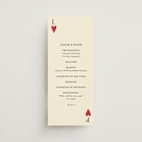 "Red Hearts" - Wedding Programs in Champagne by Helena Vitto - Front