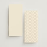 "Red Hearts" - Wedding Programs in Champagne by Helena Vitto - Back of Card Options
