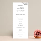 "Forever" - Wedding Programs in Ink by Blustery August - Front