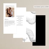 "Forever" - Wedding Programs in Ink by Blustery August - Back of Card Options