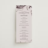 "marbled agate" - Wedding Programs in Cabernet by Kimberley Henze - Front