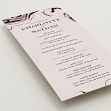 "marbled agate" - Wedding Programs in Cabernet by Kimberley Henze - Detail