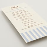 "Stripes" - Wedding Programs in Wave by Kelly Watkins - Detail
