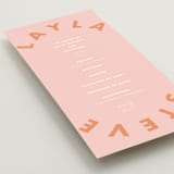 "Bubblegum" - Wedding Programs in Candy by Catherine Culvenor - Detail