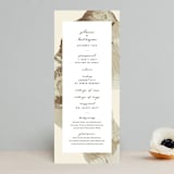"Organic Elegance" - Wedding Programs in Sand by Carrie Moradi - Front