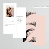 "The Grid" - Wedding Programs in Rosebud by Mansi Verma - Back of Card Options