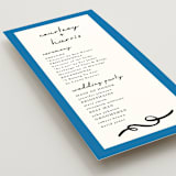 "Swirl Frame" - Wedding Programs in Cobalt by mo kelley - Detail