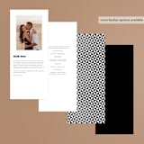 "boba" - Wedding Programs in Onyx by Up Up Creative - Back of Card Options