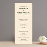 "Bridal Bouquet" - Wedding Programs in Verde by Kindred Fields - Front