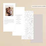 "Rocky Seaside Frame" - Wedding Programs in Ocean by Shiny Penny Studio - Back of Card Options
