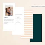 "Classic Floral" - Wedding Programs in Spring Blush by Alethea and Ruth - Back of Card Options