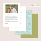 "Floral Ampersand" - Wedding Programs in Sea Breeze by Jennifer Wick - Back of Card Options
