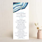 "Gilt Agate" - Wedding Programs in Navy by Kaydi Bishop - Front