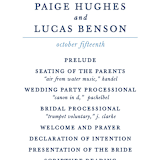 "Gilt Agate" - Wedding Programs in Navy by Kaydi Bishop - Detail