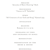 "Watercolor Floral" - Wedding Programs in Fog by Jill Means - Detail