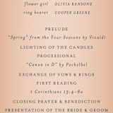 "Big City - Atlanta" - Wedding Programs in Georgia Peach by Hooray Creative - Detail