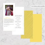"Big City - Los Angeles" - Wedding Programs in Lemondrop by Hooray Creative - Back of Card Options