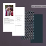 "Big City - San Diego" - Wedding Programs in Blush by Hooray Creative - Back of Card Options