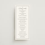 "Eloquence" - Wedding Programs in Vanilla by Kimberly FitzSimons - Front