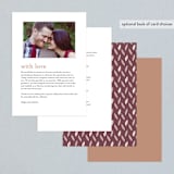 "Enchanted" - Wedding Programs in Bark by Griffinbell Paper Co. - Back of Card Options