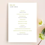 "float + celebrate" - Wedding Programs in Celery by Float Paperie - Front
