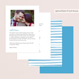 "Gallery Abstract Art" - Wedding Programs in Ocean by Alethea and Ruth - Back of Card Options