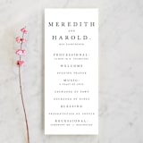"Johannis" - Wedding Programs in Ink by Jack Knoebber - Front
