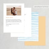 "Painted Sea" - Wedding Programs in Sea by Laura Condouris - Back of Card Options